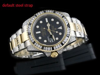 rolex submariner diamond bezel automatic mens watch