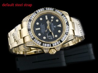 rolex submariner diamond bezel automatic mens watch