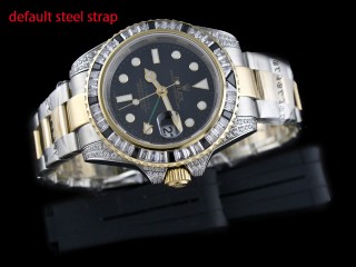 rolex gmt master ii diamond bezel automatic mens watch