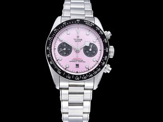 tudor black bay chronograph m79360n-0019 pink automatic mens watch