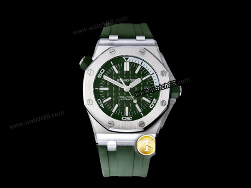 Audemars Piguet Royal Oak Offshore Diver Green 15710 Automatic Mens Watch,AP-02131