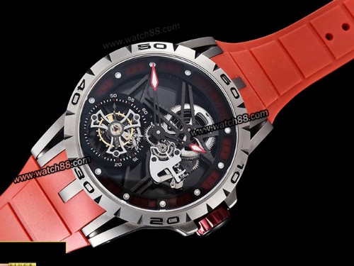 BBR Factory Roger Dubuis Excalibur Skeleton Flying Tourbillon Mens Watch,RD-02015