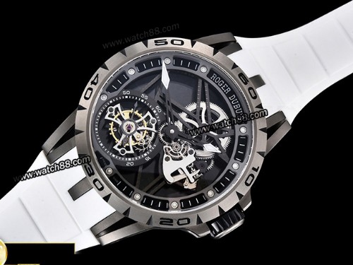 BBR Factory Roger Dubuis Excalibur Skeleton Flying Tourbillon Mens Watch,RD-02017