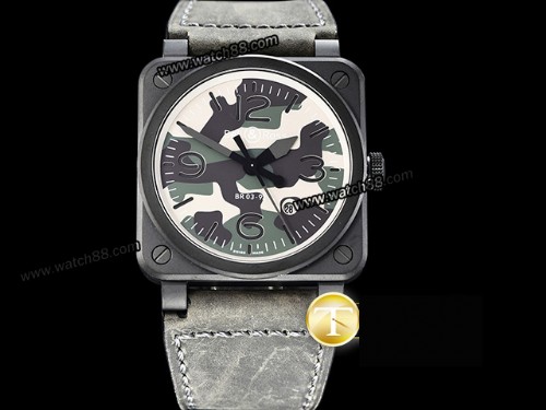 Bell & Ross Aviation BR03-92 Green Camo Automatic Men Watch,BR-02016