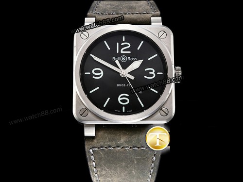 Bell & Ross BR03-92 Black Dial Automatic Men Watch,BR-02026