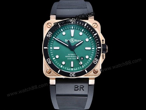 Bell Ross BR03-92 Diver 42mm Bronze Automatic Mens Watch,BR-06031