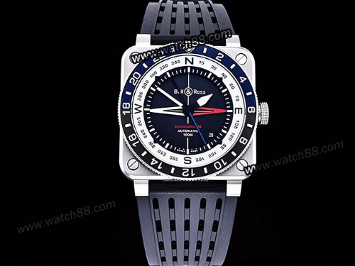 Bell Ross BR03-93 GMT Compass Edition Automatic Mens Watch,BR-06042