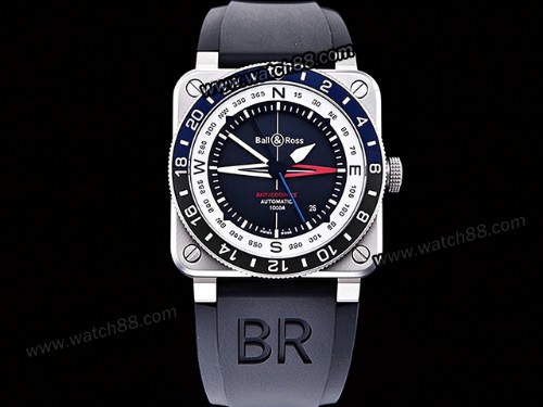 Bell Ross BR03-93 GMT Compass Edition Automatic Mens Watch,BR-06044