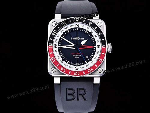 Bell Ross BR03-93 GMT Compass Edition Automatic Mens Watch,BR-06045