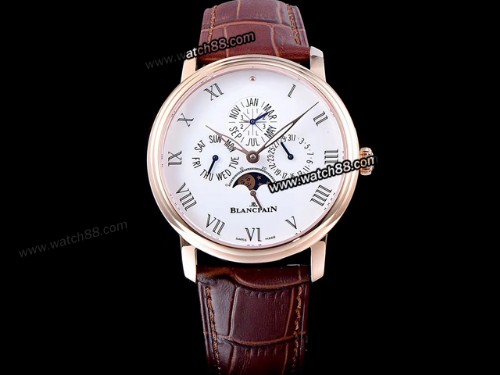 Blancpain Villeret Perpetual Calendar 6057-1542-55B Mens Watch,BP-03010