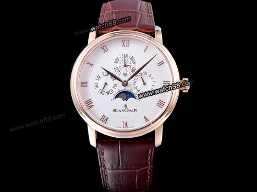 Blancpain Villeret Perpetual Calendar 6057-1542-55B Mens Watch,BP-03011