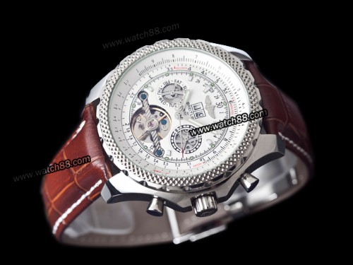 BREITLING TOURBILON LEATHER AUTO  WATCH,BRE-1797