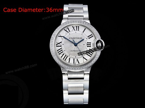 Cartier Balon Bleu de Cartier 36mm Automatic Mens Watch,CAR-06051