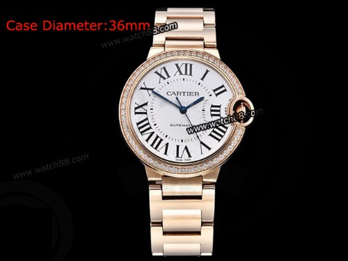Cartier Balon Bleu de Cartier 36mm Automatic Mens Watch,CAR-06056