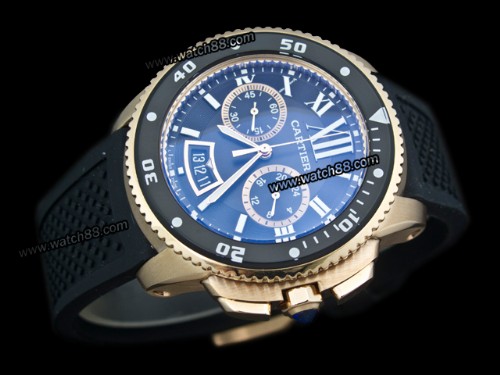 Cartier Calibre de Diver Quartz Chronograph Men Watch,CAR-268B