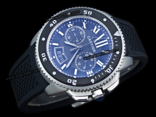 Cartier Calibre de Diver Quartz Chronograph Men Watch,CAR-270A