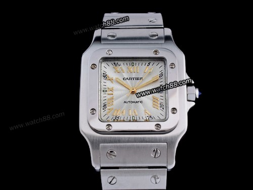 CARTIER SANTOS AUTOMATIC MEN WATCH,CAR-02017