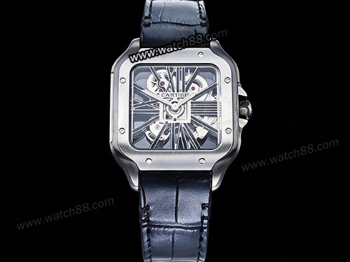 Cartier Santos De Cartier Skeleton Automatic Mens Watch,CAR-02106