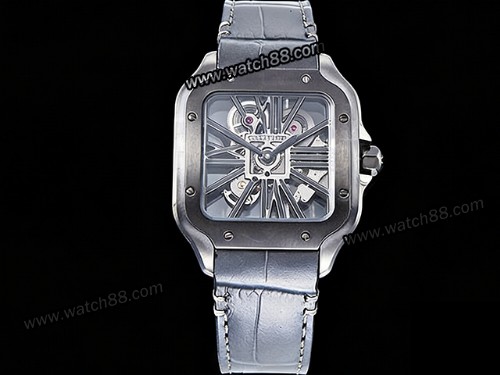Cartier Santos De Cartier Skeleton Automatic Mens Watch,CAR-02107