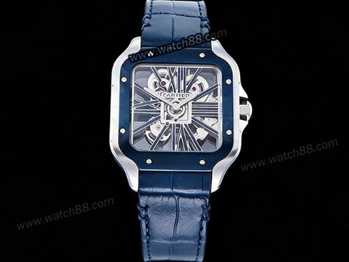 Cartier Santos De Cartier Skeleton Automatic Mens Watch,CAR-02111