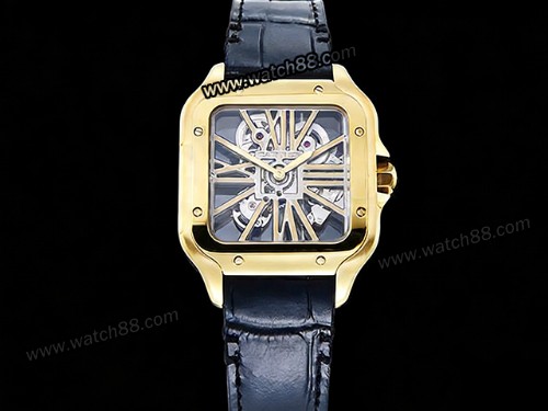 Cartier Santos De Cartier Skeleton Automatic Mens Watch,CAR-02112