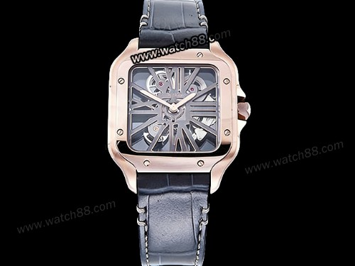 Cartier Santos De Cartier Skeleton Automatic Mens Watch,CAR-02113
