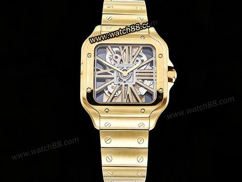 Cartier Santos De Cartier Skeleton Automatic Mens Watch,CAR-02115