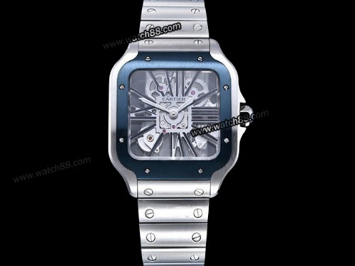 Cartier Santos De Cartier Skeleton Mens Watch,CAR-02070