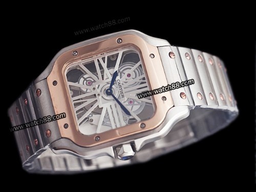 Cartier Santos De Cartier Skeleton WHSA0015 Mens Watch,CAR-310C