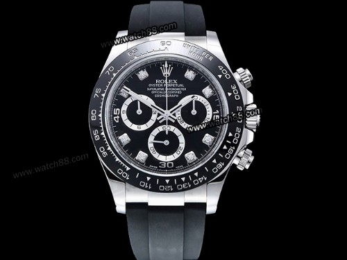 Clean Factory Rolex Daytona 116520 Swiss 4130 Automatic Chronograph Mens Watch,RL-06214