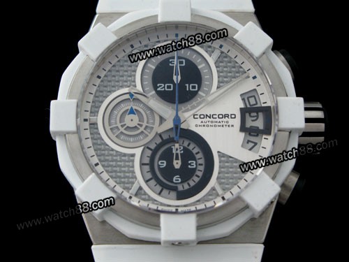 CONCORD CHRONOGRAPH RUBBER SWISS 07.211 WATCH,CC-01005