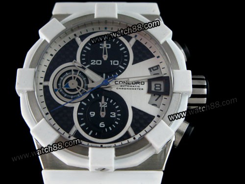 CONCORD CHRONOGRAPH RUBBER SWISS 07.211 WATCH,CC-01006
