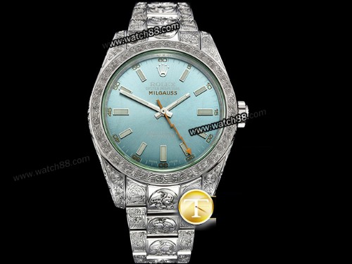 DJ Factory Rolex Milgauss 116400 Special Engraved 904L Mens Watch,RL-11011