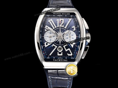 Franck Muller 44mm Vanguard Chronograph Automatic Mens Watch,FRA-06026