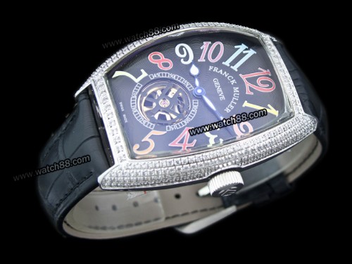 Franck Muller Casablanca Full Diamond Tourbillon Mens Watches ,FRA-0184