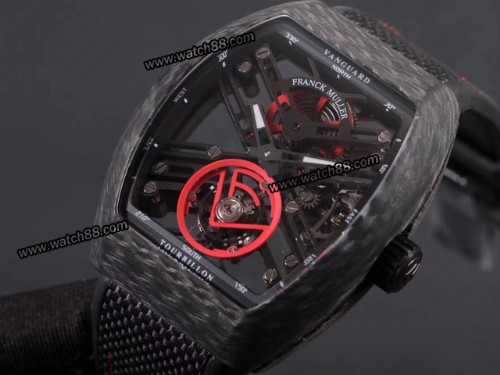 Franck Muller Vanguard Tourbillon Skeleton Mens Watch,FRA-06006