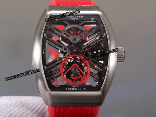 Franck Muller Vanguard Tourbillon Skeleton Mens Watch,FRA-06018