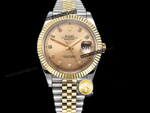 GMF Factory Rolex Datejust 41mm 18K Two Tone Wrapped Version 3235 Automatic Mens Watch ,RL-08165
