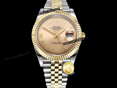 GMF Factory Rolex Datejust 41mm 18K Two Tone Wrapped Version 3235 Automatic Mens Watch ,RL-08166