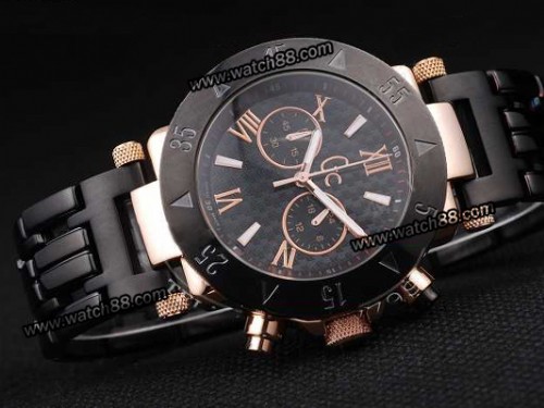 Guess for GC Gents Diver Quartz Chronograph Two Tone PVD Case Men Watch ,GUE-032