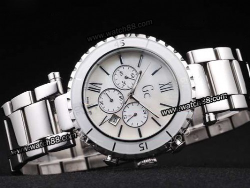 Guess for GC Medium Diver Ref.GC43001M1 Quartz Chronograph Ceramic Bezel Men Watch ,GUE-037