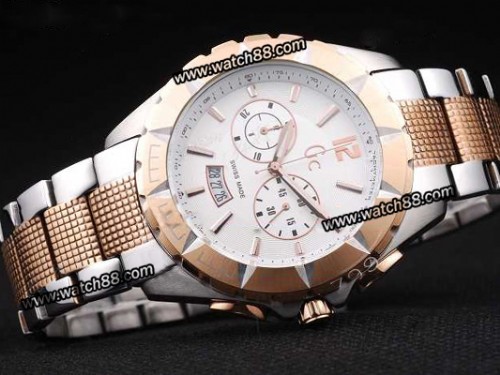 Guess Gents Sport Class Ref.GC35502G1 Two Tone Case Quartz Chronograph Watch ,GUE-026