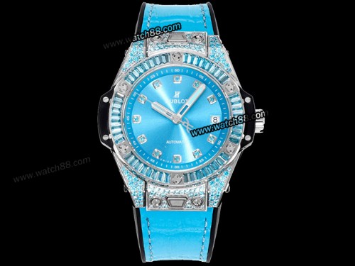 Hublot Big Bang One Click Steel diamonds 39MM 465.SX.1170.RX.1204 Watch,HB-293