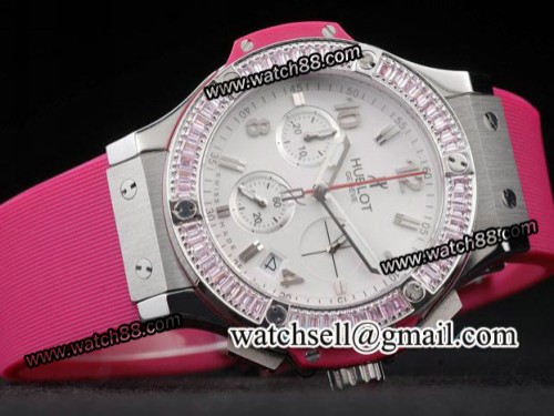Hublot Big Bang Steel Tutti Frutti Rose Ladies Watch,HB-7454
