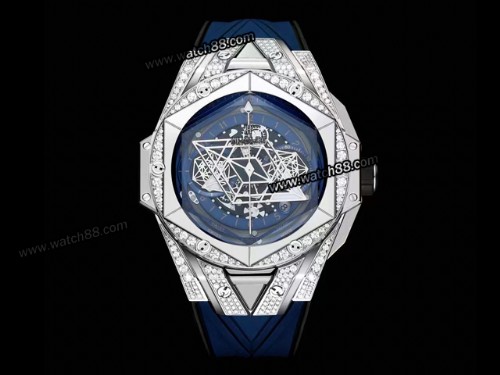 Hublot Big Bang Unico Sang Bleu II 7750 Chronograph Mens Watch,HB-237