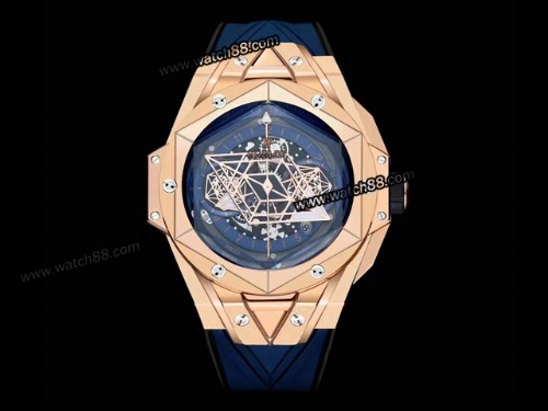 Hublot Big Bang Unico Sang Bleu II 7750 Chronograph Mens Watch,HB-243