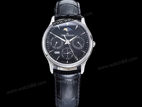 Jaeger Lecoultre Master Ultra Thin Perpetual Calendar Men Watch,JAE-01035