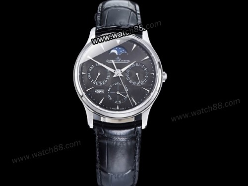 Jaeger Lecoultre Master Ultra Thin Perpetual Calendar Men Watch,JAE-01036