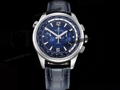 Jaeger LeCoultre Polaris Chronograph Worldtime Automatic Mens Watch,JAE-10007