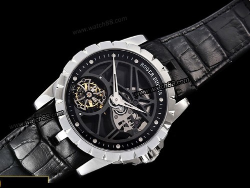 JB Factory Roger Dubuis Excalibur Skeleton Flying Tourbillon Mens Watch,RD-02012